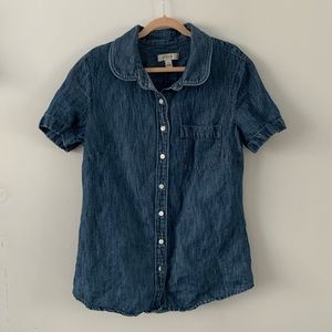 J.Crew Short Sleeve Chambray Shirt